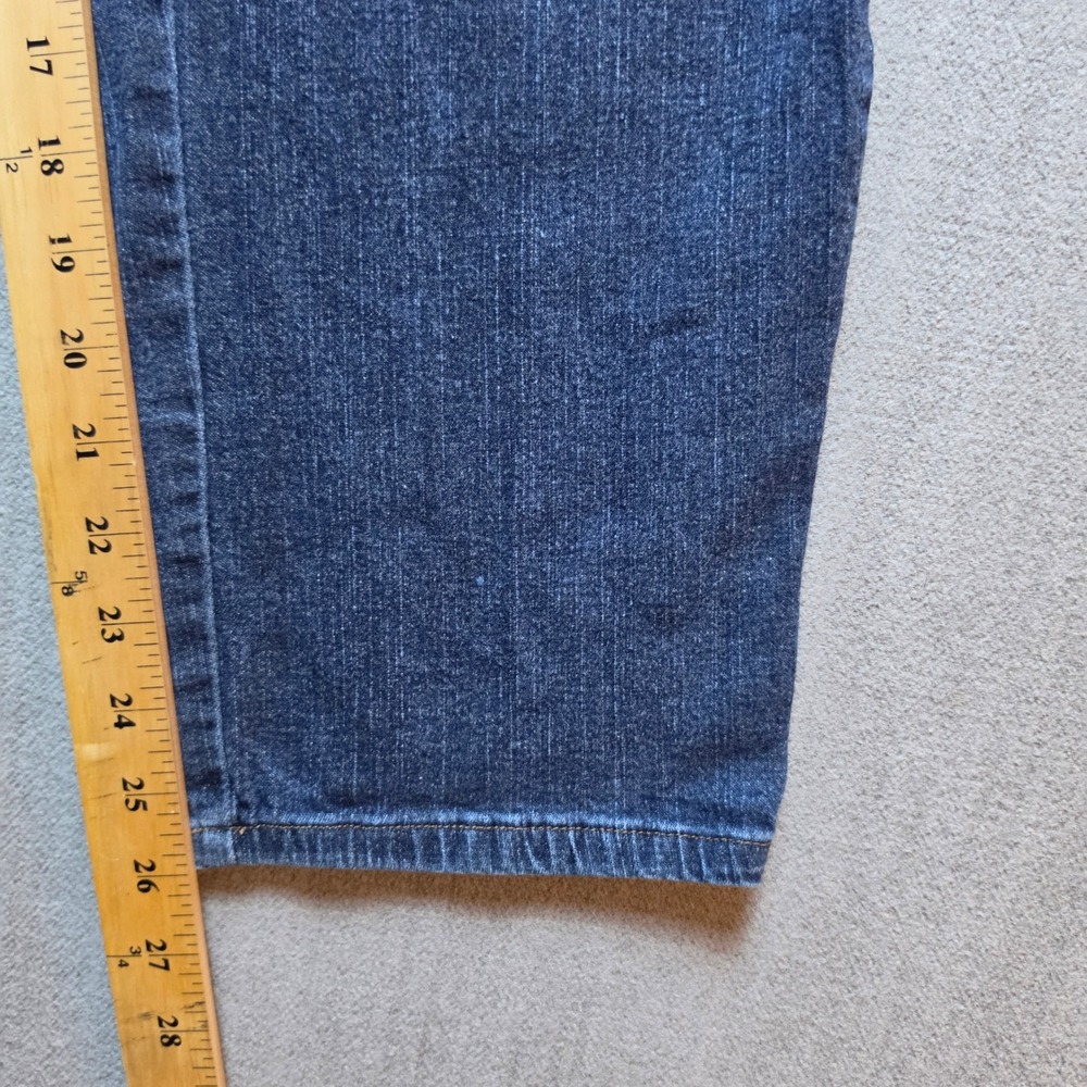 Just My Size Jeans Women 1X Petite Blue Elastic Waist Comfort Stretch Denim - Picture 7 of 15